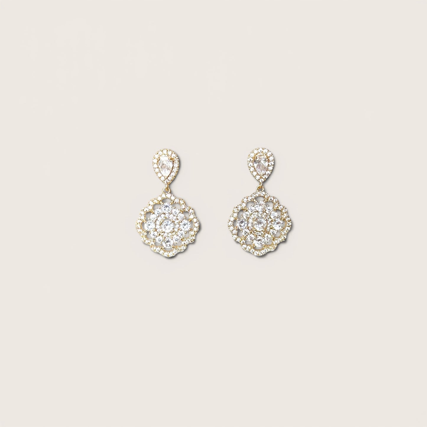 Fenvy 14k Rodyum Kaplama Küpe