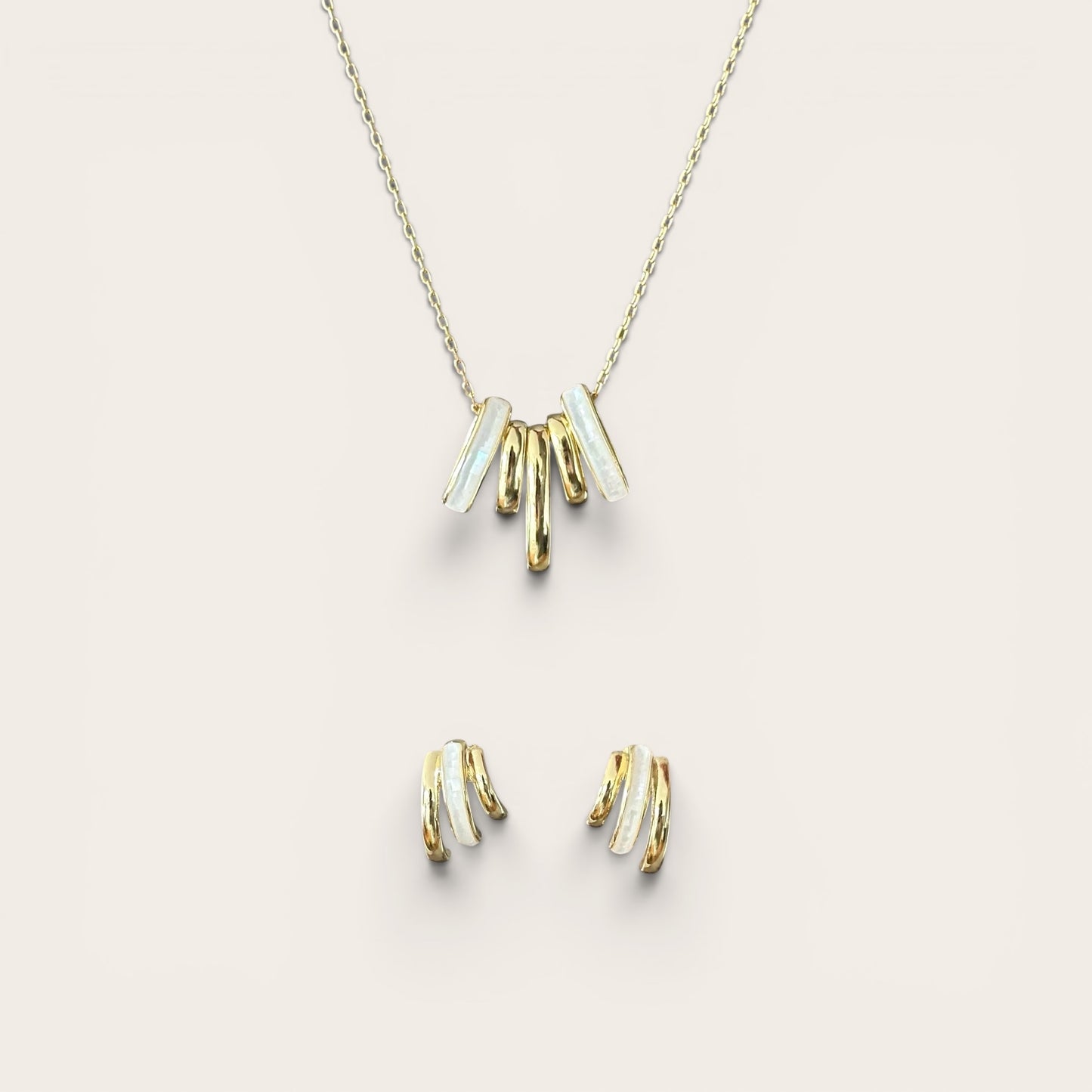 Nerisse 14k Color Enamel Rhodium Plated Set
