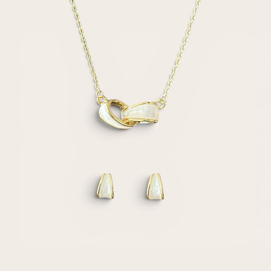 Iskera 14k Color Enamel Rhodium Plated Set