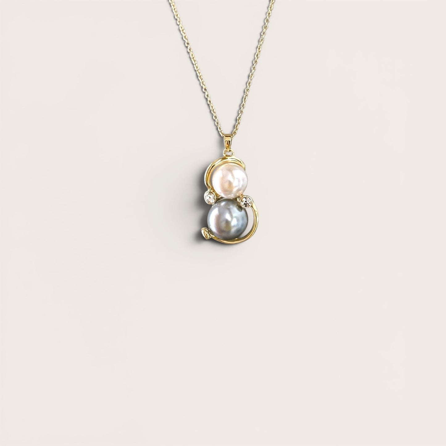 Asof 14k Rhodium Plated Necklace