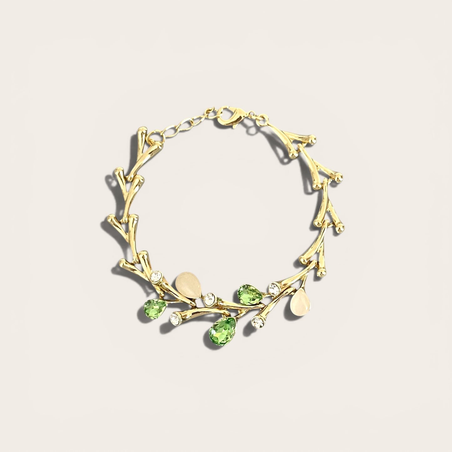 Greenis 14K Rhodium Plated Bracelet