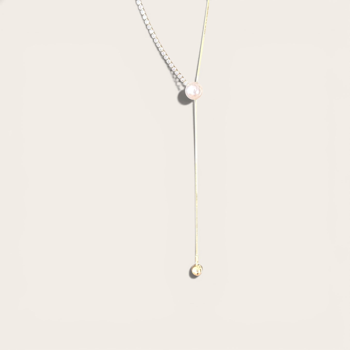 Bono 14K Rhodium Plated Necklace