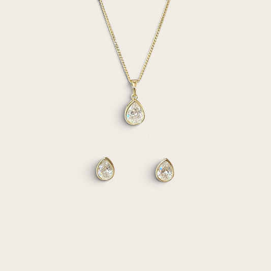 Kossi 14k Rengi Rodyum Kaplama Set