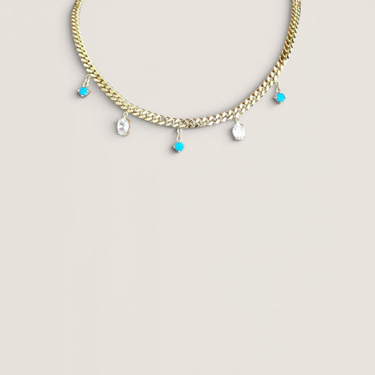 Blue Sona 14k Rengi Kolye