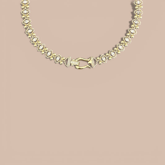 Luz 14k Rodyum Kaplama Kolye