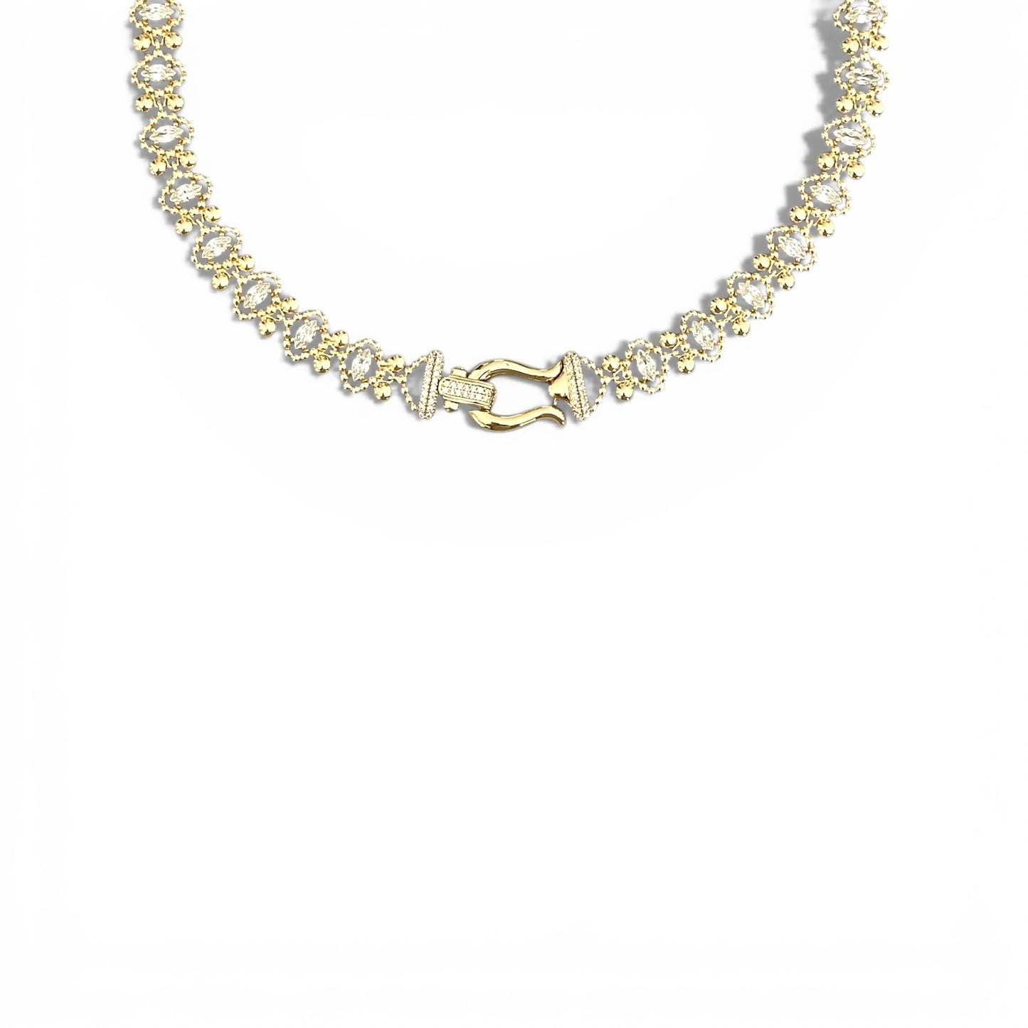 Luz 14k Rhodium Plated Necklace