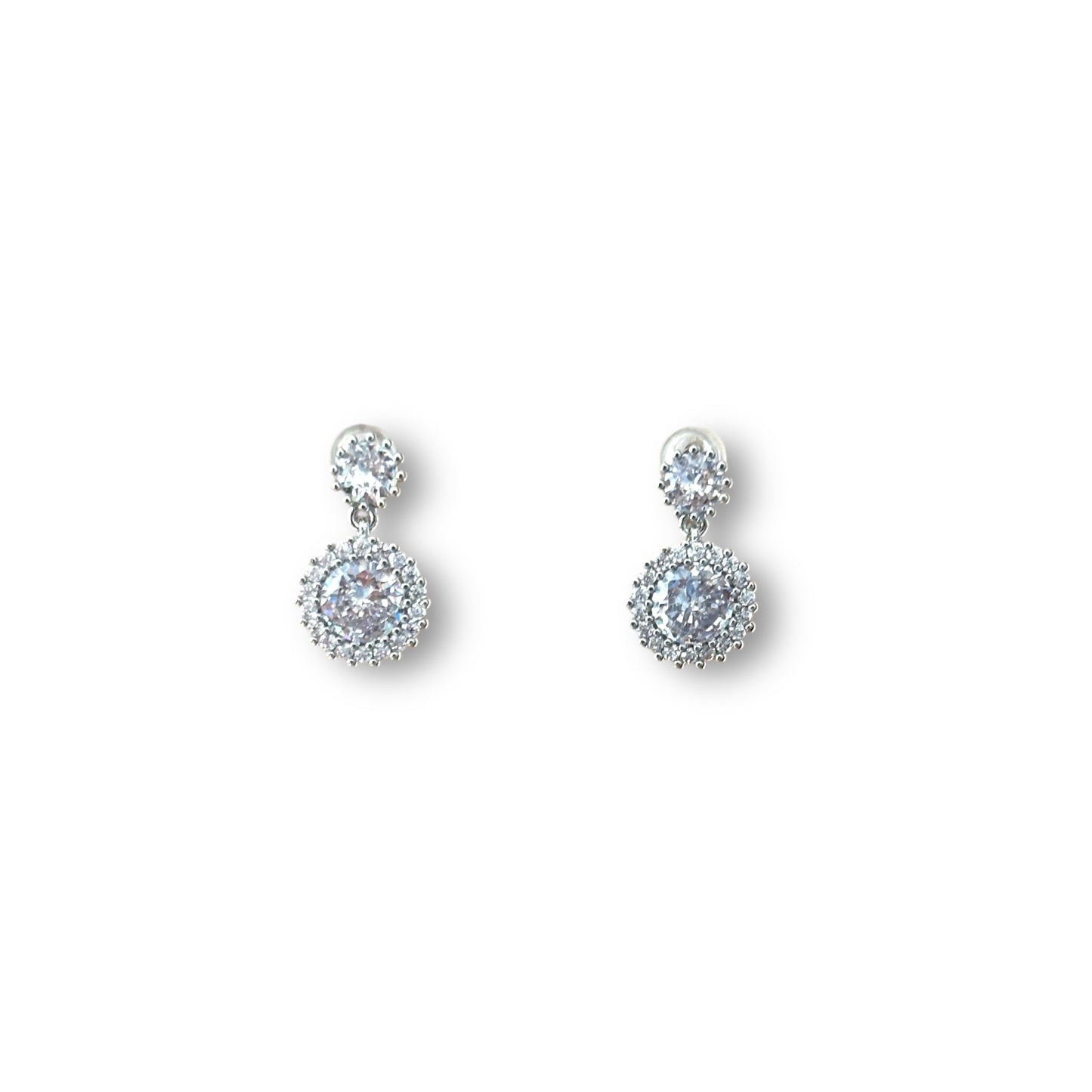 Megi Silver Rhodium Plated Earrings