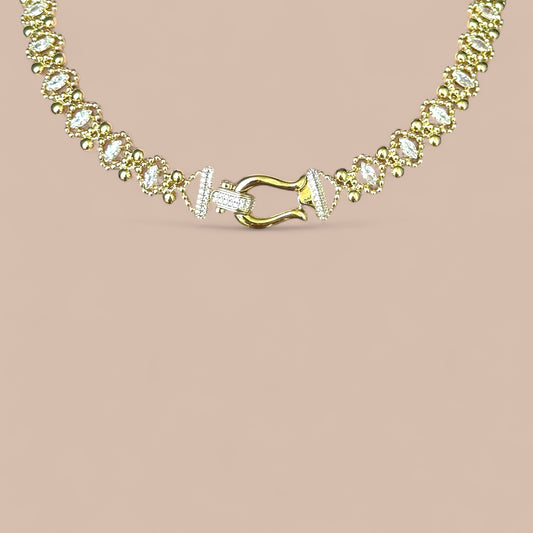 Luz 14k Rodyum Kaplama Kolye