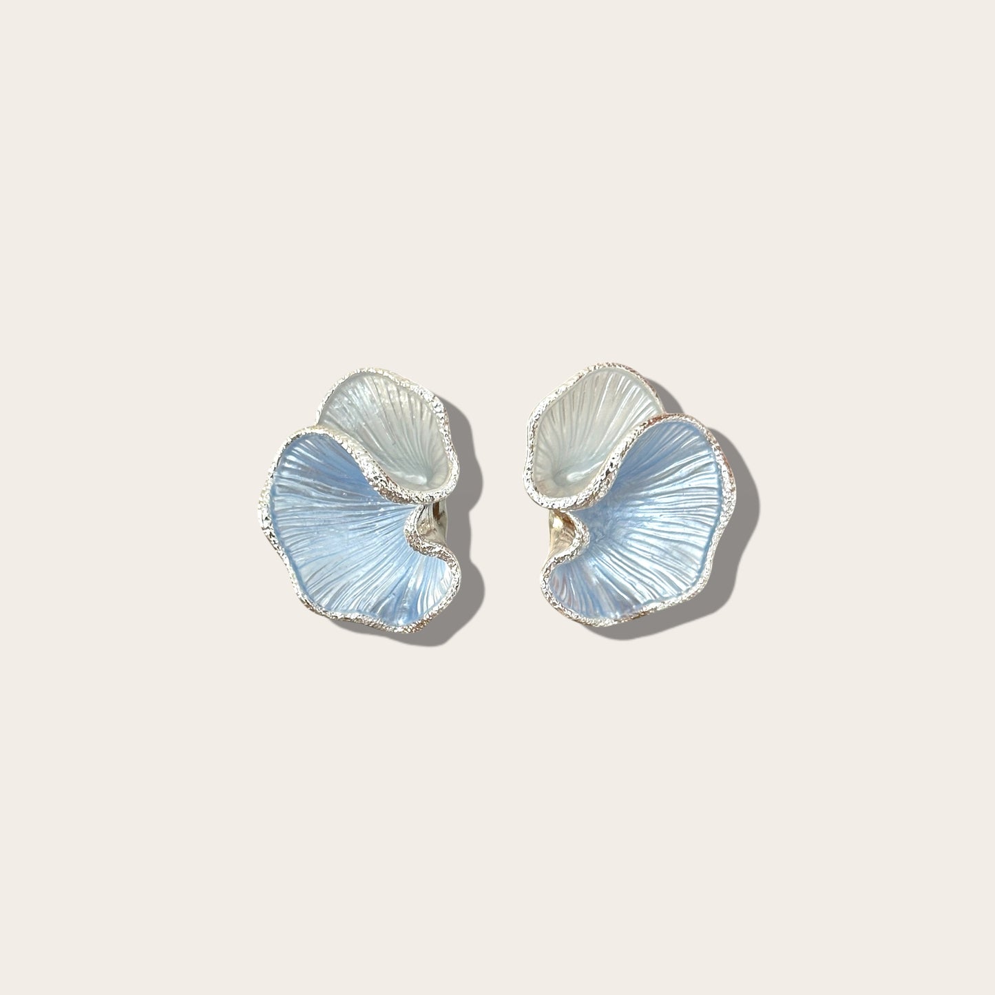 Blue Desire Gümüş Rengi Rodyum Kaplama Küpe