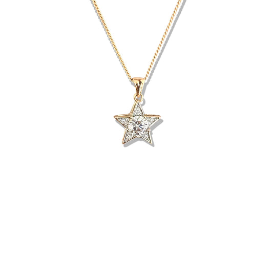 Star Rose 18K Rodyum Kaplama Kolye