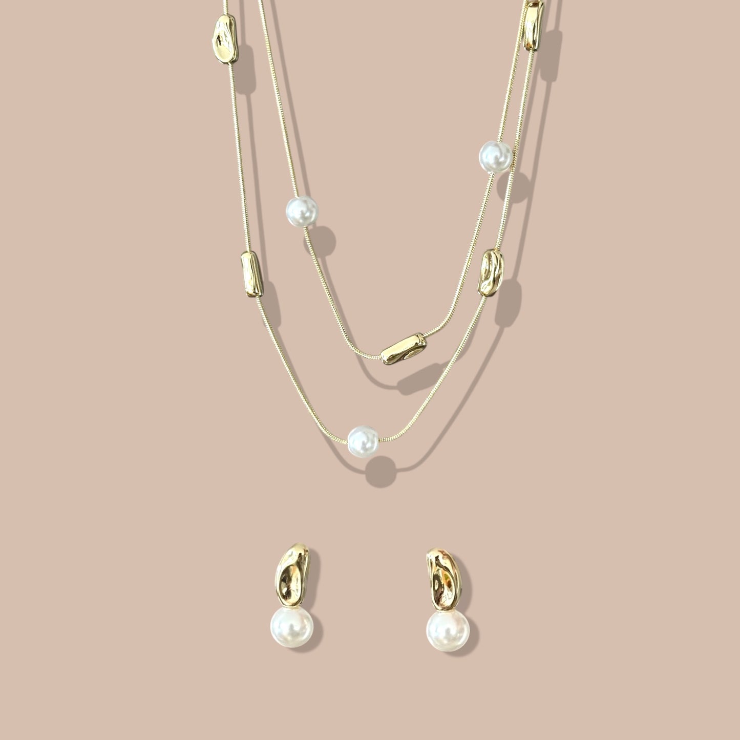 Solevia 14k Rhodium Plated Set