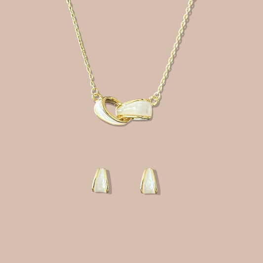 Iskera 14k Rengi Mineli Rodyum Kaplama Set