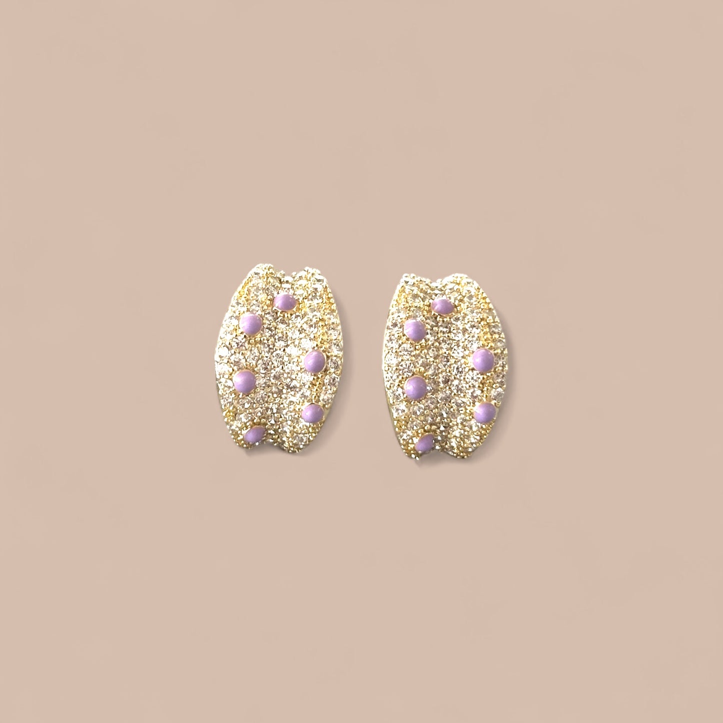 Iris Lilac 14k Color Rhodium Plated Earrings