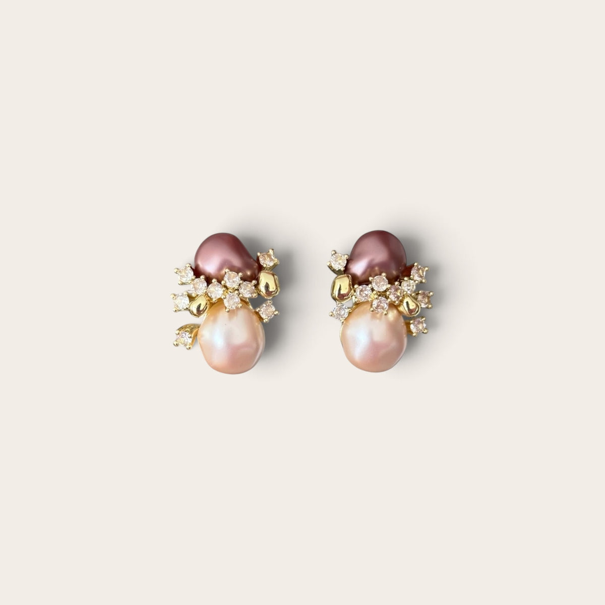 Bellina 14k Rhodium Plated Earrings