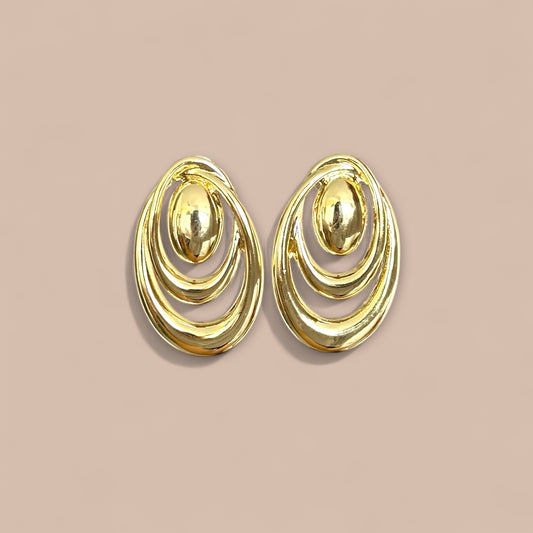 Sophie 14K Rodyum Kaplama Sallantılı Küpe