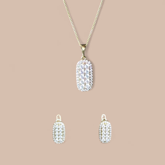 Minna 14k Rodyum Kaplama Set